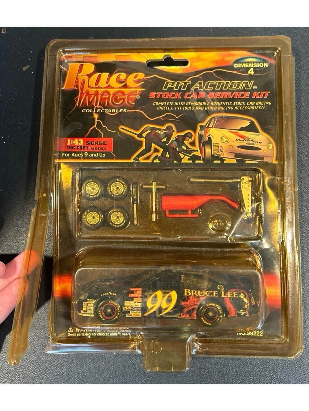 Bruce Lee #99 Race Image Pit Action Stock Car Service Kit 1:43 Diecast Sealed